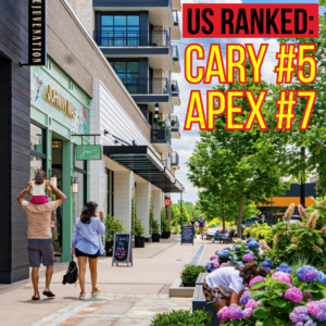 USNWR ranks Cary and Apex in their Top 10